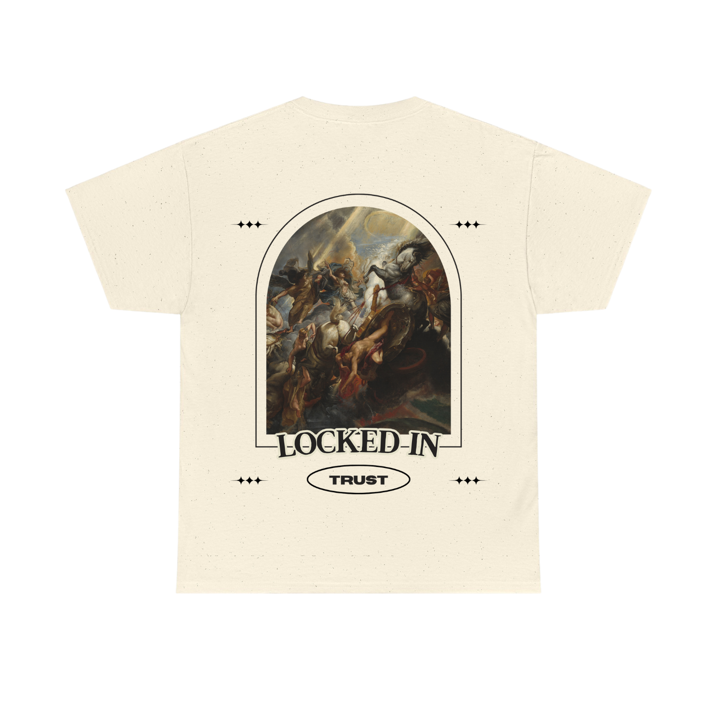 "Locked In" | Beige Shirt