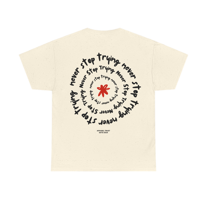 “Never Stop Trying" | Beige Shirt